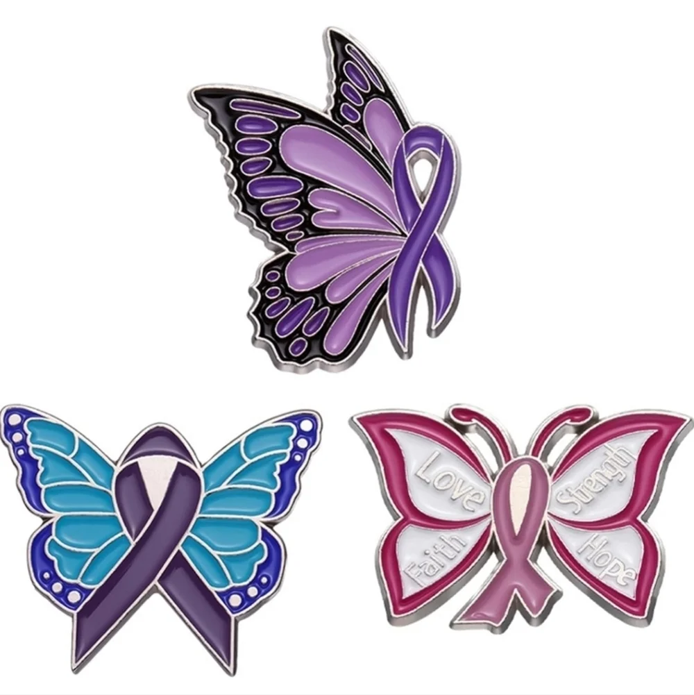 Butterfly Awareness Pins Set